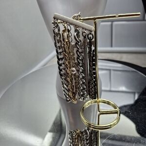 Jenny Bird Silver and Gold Chain Bracelet